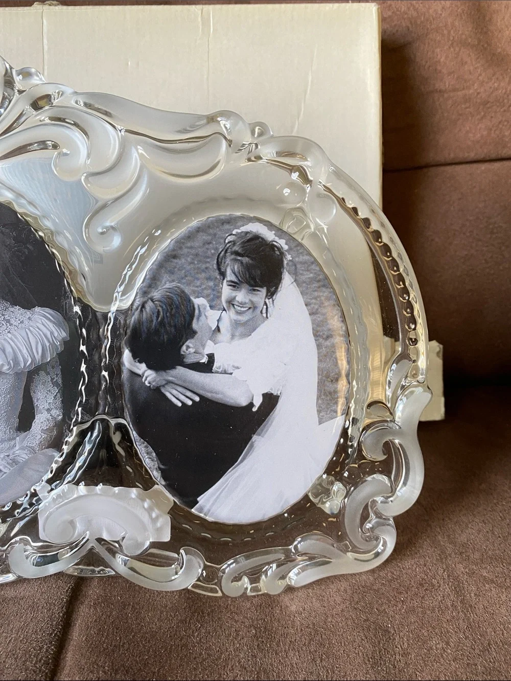 Mikasa Ornate Triple-Opening Silver Tone Picture Frame